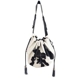 Givenchy Cow Print Black and White Ponyhair Bag